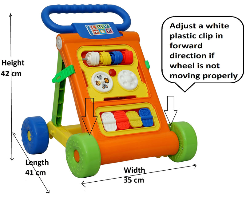 Goyal's Infant Luv Mee Musical Activity Walker - Orange