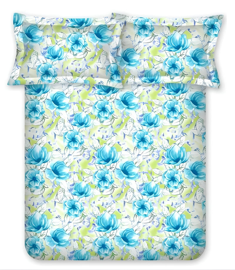 Bombay Dyeing Singe Bedsheet Cotton 104 TC, Single Size: 140 x 224 cm with 1 Pillow Covers, Dream Lover AW24 16