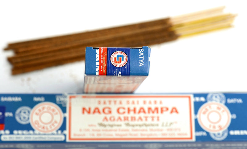 Satya Sai Baba Original Nag Champa Joss Incense Sticks 15g Box (3 Packs)