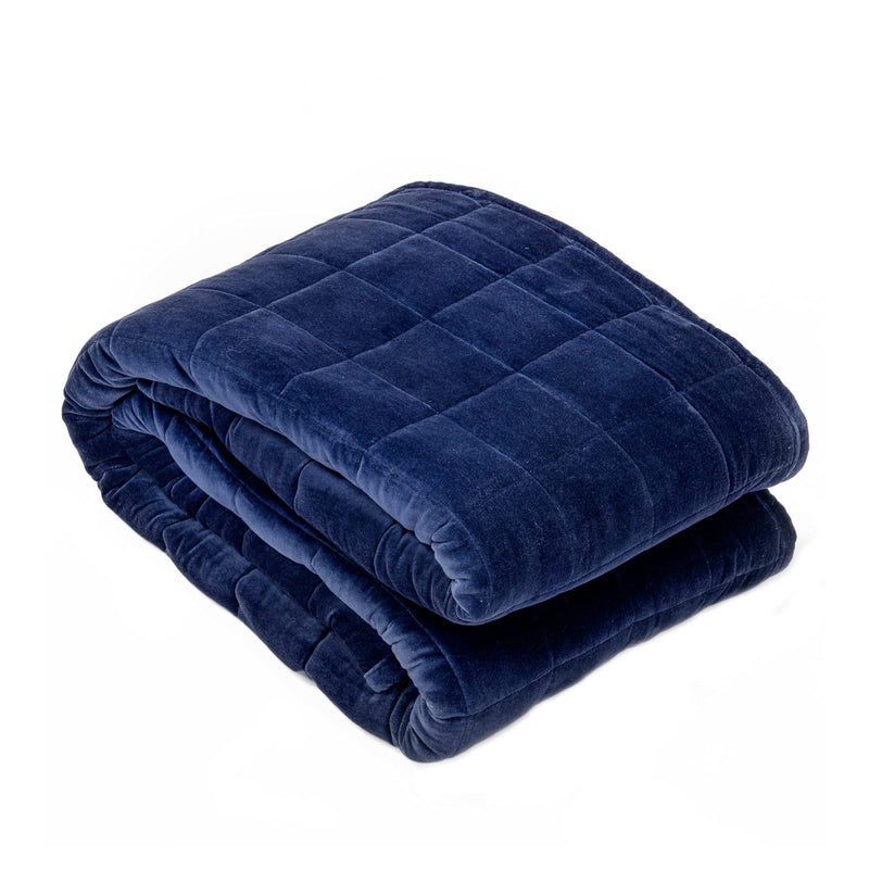 House of Charu | Juniper - Velvet Weighted Blanket | Cotton Material Filled with High Density Glass Beads | Standard Size (50" x 75")