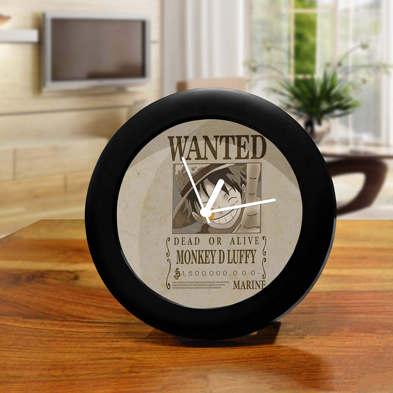 MCSID RAZZ- Luffy Wanted One Piece Bounty Table Clock | Anime Merchandise