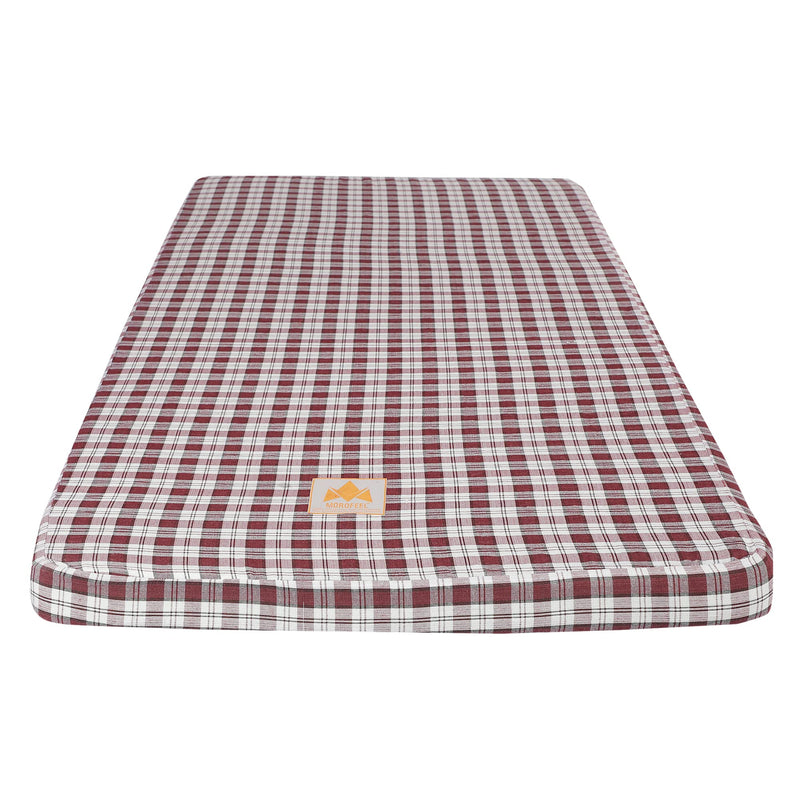 MOROFEEL Pu Soft Mattress 72x35x2 inch Mehroon chaque