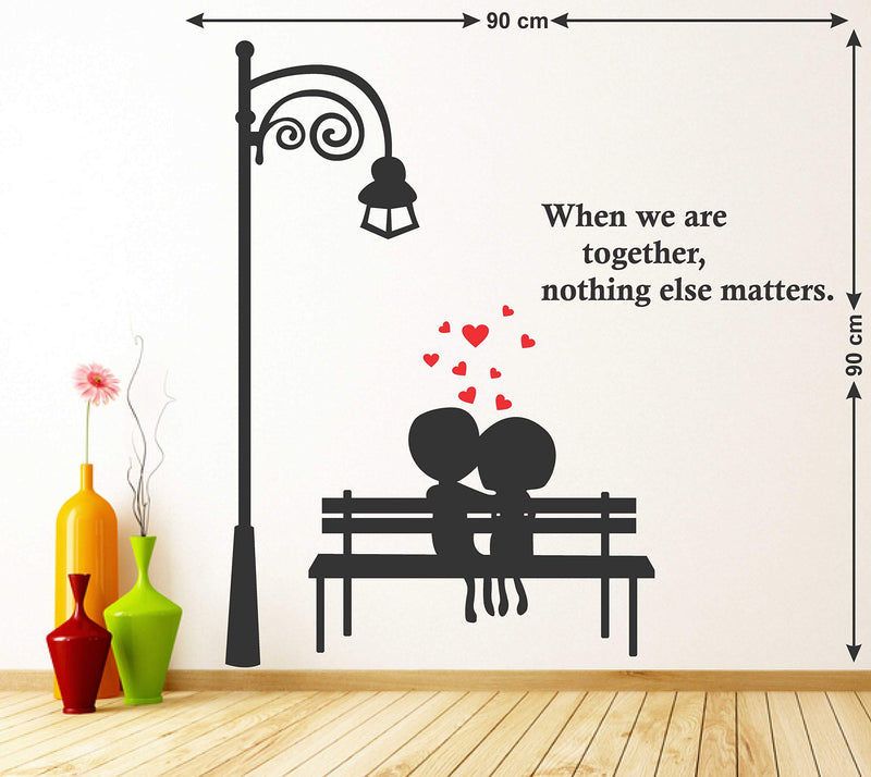 Tuffuk Love Large Vinyl Wallstickers for Home Decorations(90 cm x 90 cm)5TZ298