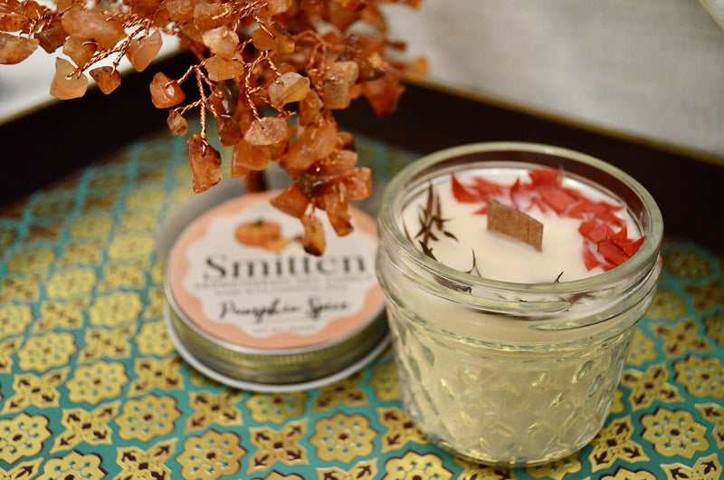 Smitten Aromatherapy Soy Candle - Pumpkin Spice 100gms