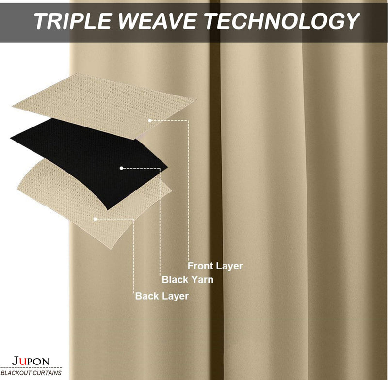 KOSOVO Italian Silk Blackout Curtain Pack of 1 Piece Only with 3 Layers Weaving Technology Especially for Homes/Villas/Hotels/Offices/Presidential Suites (Width - 4ft x 7ft -Length) Cream