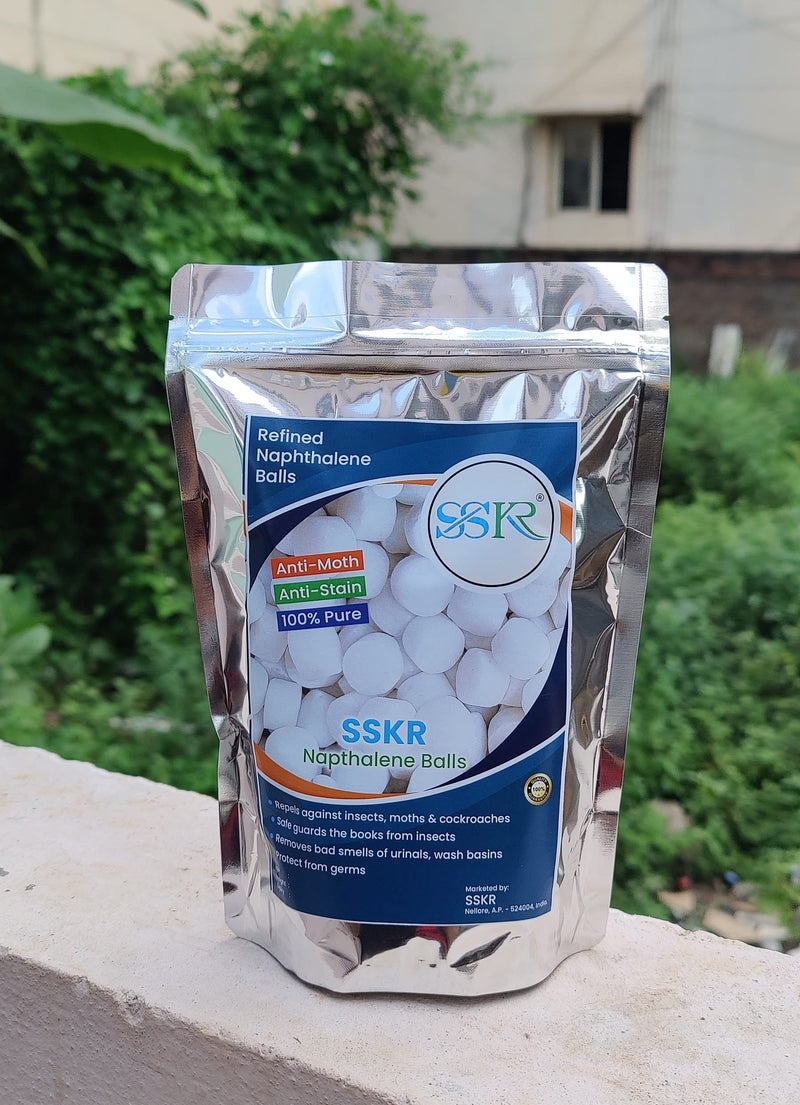 SSKR Napthalene Balls for Clothes and Shelves and Toilets - Pack of 430 Grams