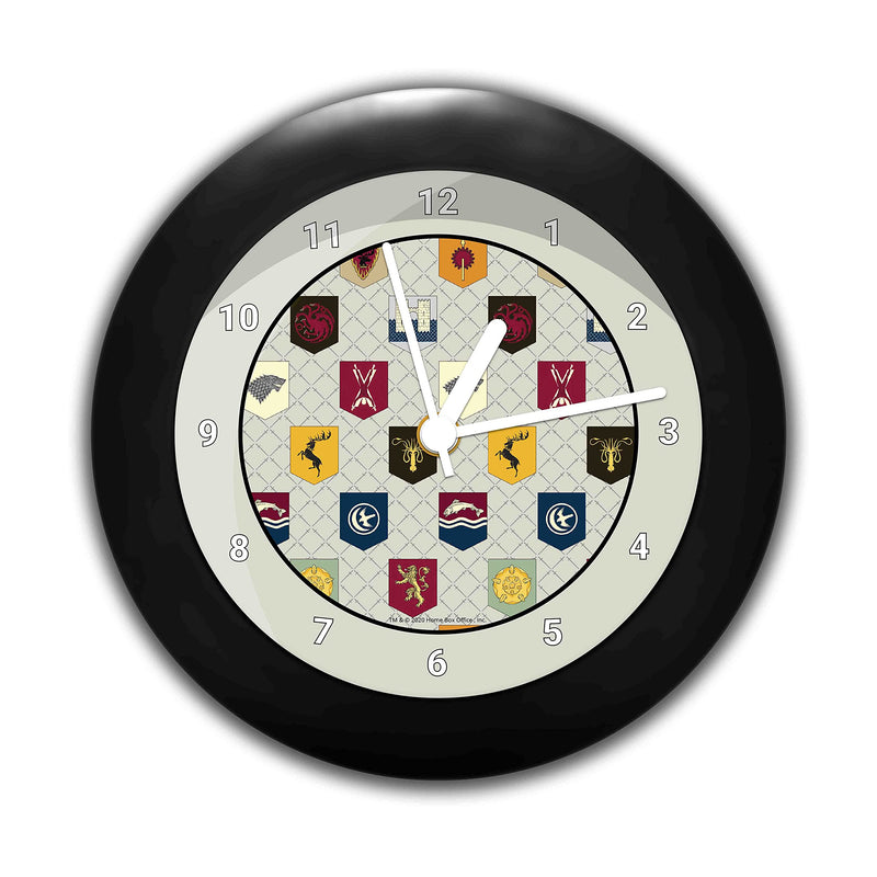 MCSID RAZZ -Game of Thrones-pattern Table Clock Birthday Officially Licensed by HBO (Home Box Office) USA