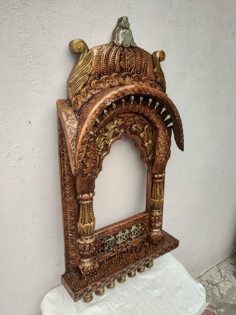 Aarsun Handcrafted Traditional Wooden Jharokha/Wood Frame Home Decor | Wall Decor | Jharokhe | Wall Hanging