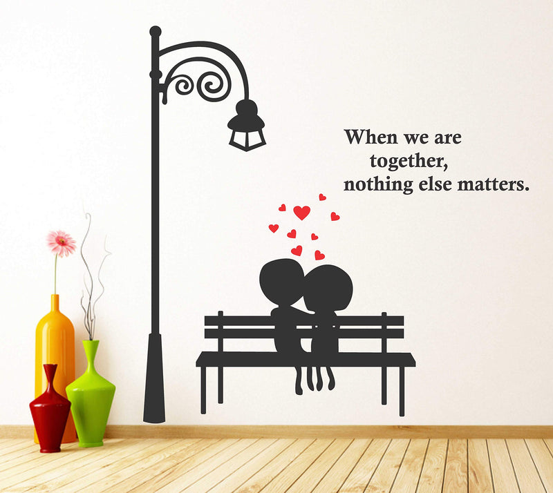 Tuffuk Love Large Vinyl Wallstickers for Home Decorations(90 cm x 90 cm)5TZ298