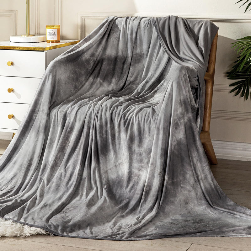 TOPCEE Cooling Blanket for Night Sweats Decorative Tie Dye, Absorbs Heat to Keep Cool on Warm Nights, Q-Max 0.5 Cooling Blankets for Hot Sleepers, Ultra-Cool Lightweight Sofa Throw Blanket (50"x70")