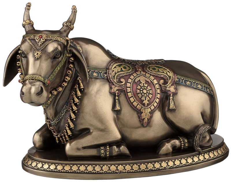 Veronese Design Nandi The Gatekeeper of Shiva and Parvati Statue Sculpture 4.9" Tall