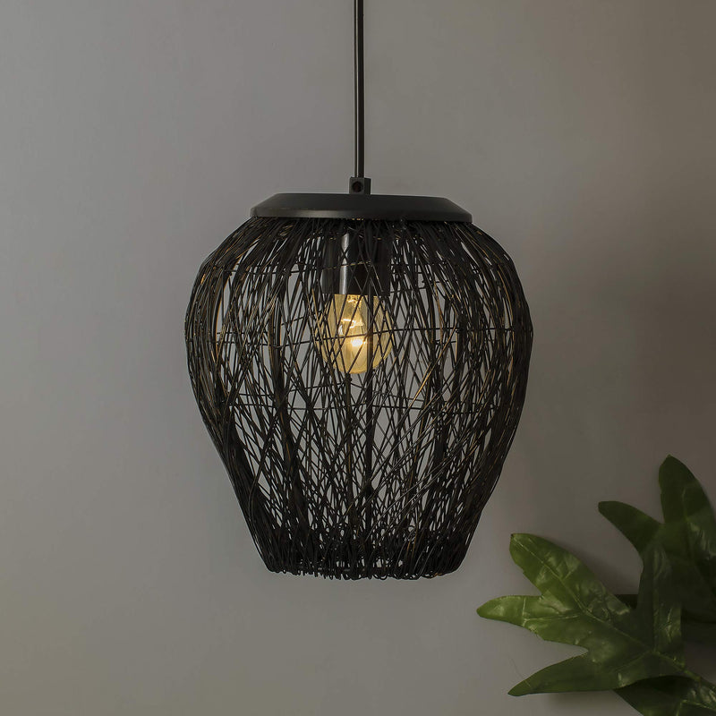 Homesake Hanging Light, Home Decor Items Wire Mesh, Ceiling Light (Black) Pack of 1