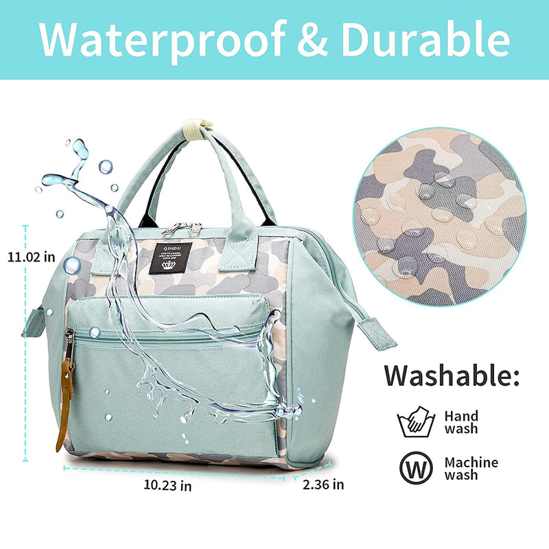 VISMIINTREND Mini Small Diaper Bags for Baby Boys and Girls | Newborn Mother Handbag | Convertible | Tote | Sling | Backpack | Detachable Belt | Stylish | Water Resistant | New Parents Gifts