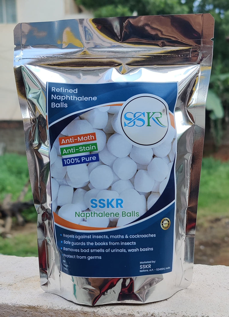 SSKR Napthalene Balls for Clothes and Shelves and Toilets - Pack of 430 Grams