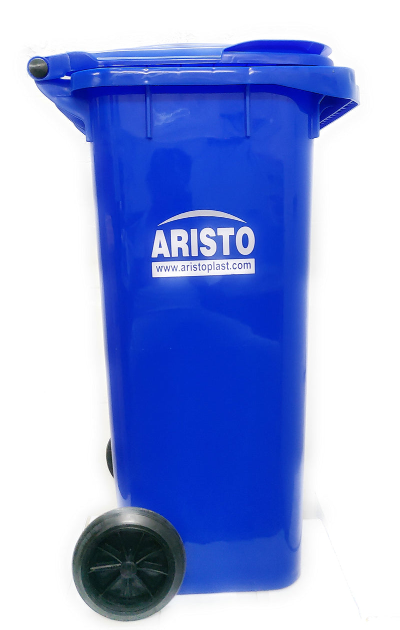 ARISTO Wheel Garbage Waste Dustbin 120 Ltr (Blue)