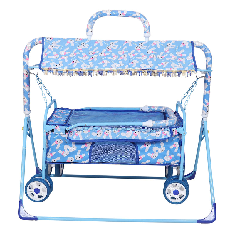 FLIPZON Metal Premium Foldable Baby Cradle Jhula Palna For New Born