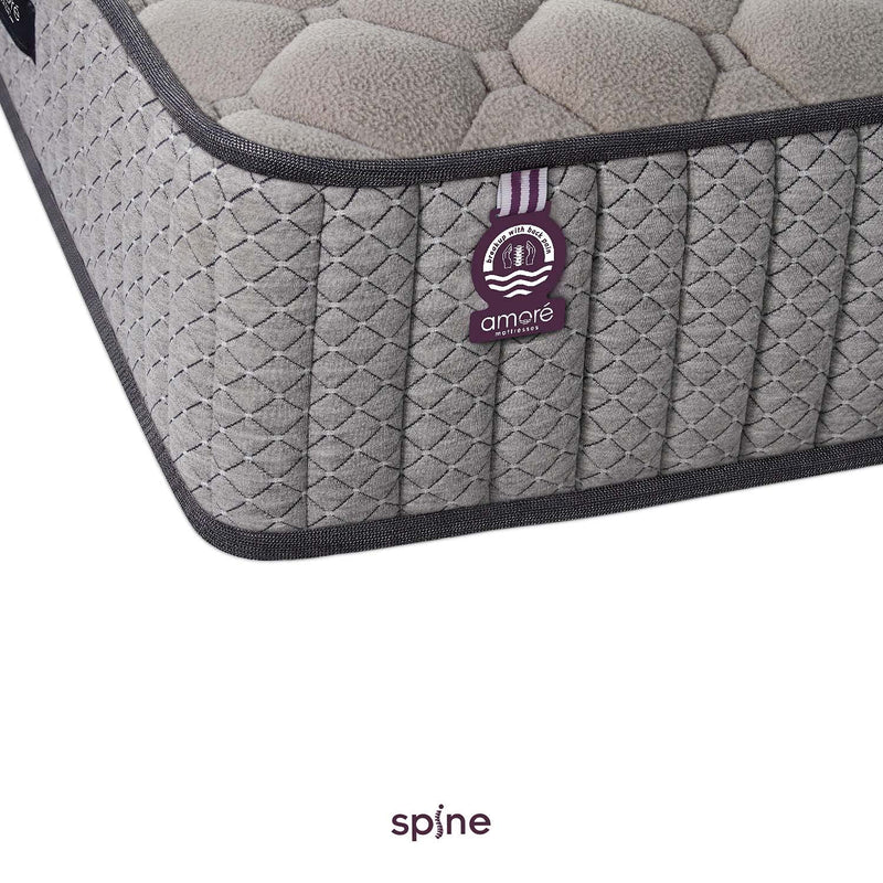 Amore Spine Memory Foam King High Resilience (HR),Rebonded Foam Orthopedic Mattress72x48x6