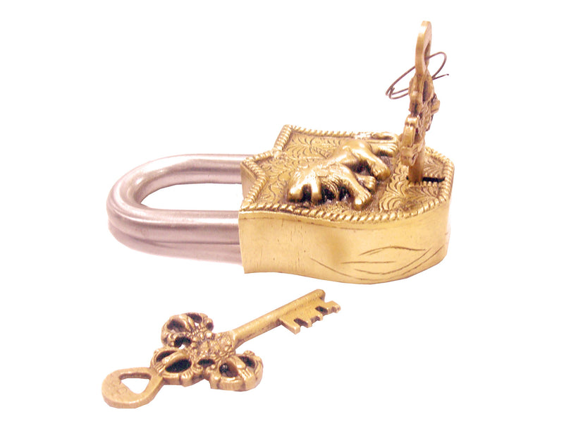 Aesthetic Decors Lion Design Decorative Lock