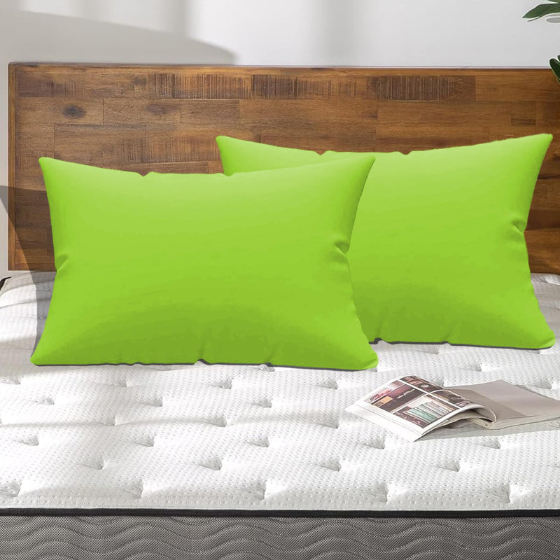 Wellfit Microfiber Pillow Set of 2 16X24 Inches Pillow for Sleeping | [Green]