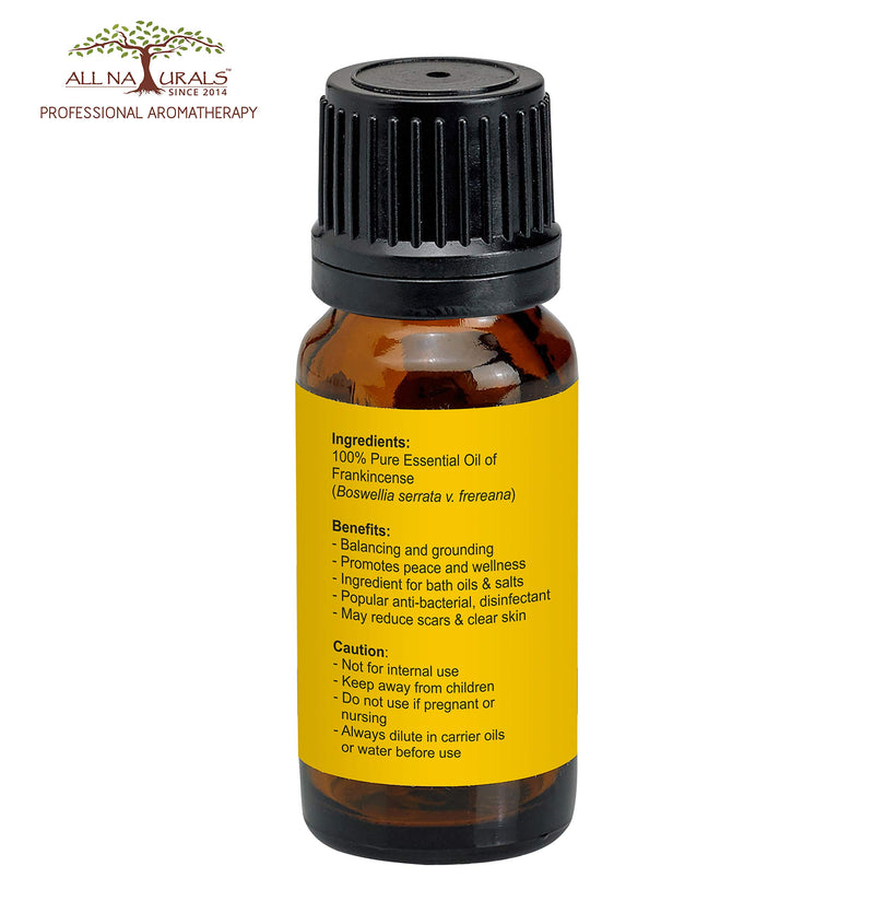 All Naturals 100% Pure Frankincense Essential Oil - 10Ml