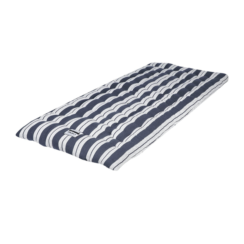 COLOFLY Single Bed Cotton Filled Mattress Gadda Soft & Reversible (Dark Blue Colour, 3 x 6 ft or 72 x 36 x 4 Inch)