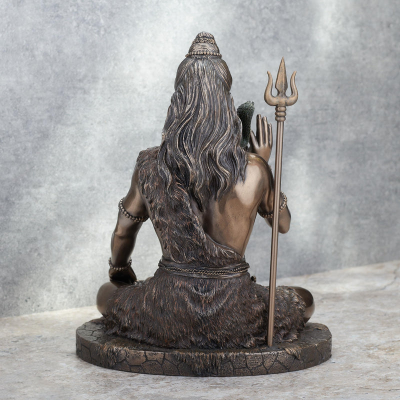 Veronese Design Lord Shiva in Meditation Pose Statue Sculpture - Hindu God and Destroyer of Evil