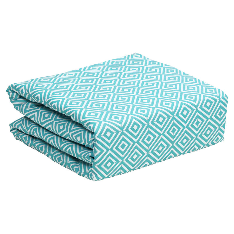 Story@Home Dohar Single Bed Cotton, Blanket for Winter,100% Cotton Reversible Light Weight Dohar Single| 150GSM |56 X 86 inch| Blue & White Leaf Pattern Season use.