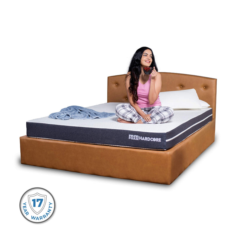 MM FOAM Hardcore - Cool, Hypoallergenic, 100% Natural Latex, Firm Mattress, 75 x 36 x 6 Inches (Single)