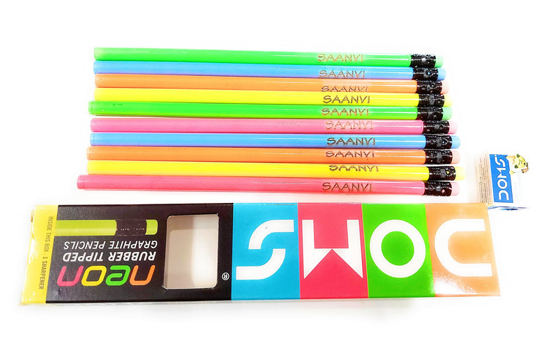 PERSONALIZED NAME PENCILS BOX SET OF 20 PCS