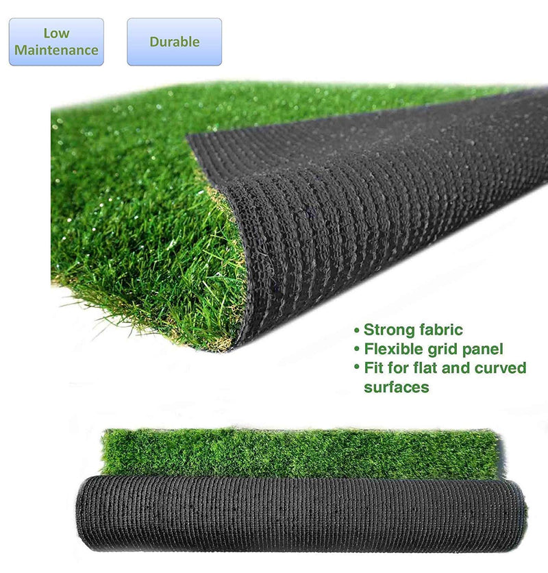 CHETANYA Loomtex 25 mm High Density Artificial Grass Carpet, Mat for Balcony, Lawn, Floor Mat (4 x 10 Feet, Natural Green)