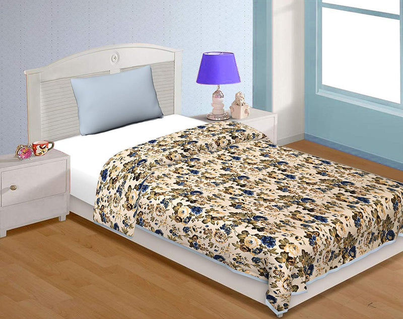 WONDERLOOK 100% Reversible Single Bed Dohar Combo Microfiber, Polycotton Set of 2 Pc (Designs_4)