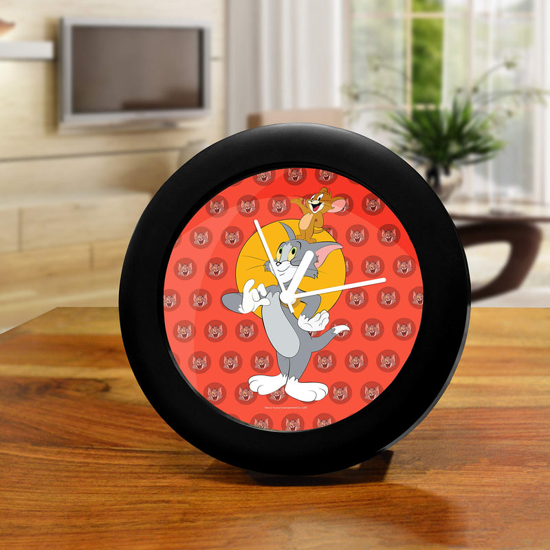 MCSID RAZZ- Tom and Jerry - Design Table Clock | Wall Clock for Home Decor | Wall Clock for Office- Officially Licensed by Turner Entertainment Co, USA