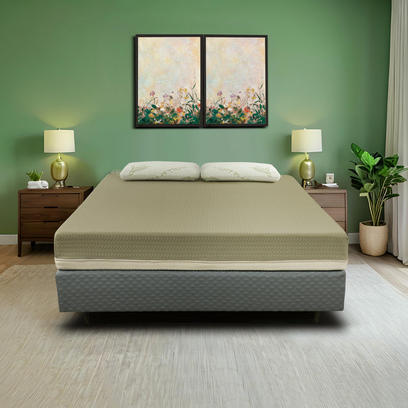 Dreamveda Yajur™ 6 Inches Natural Latex Hybrid (72X36X6 Inches) Single Size Mattress - Soft-Medium Firm Dual Comfort