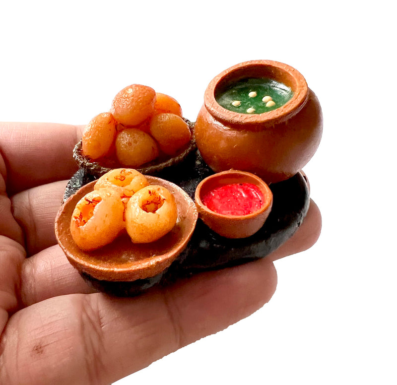 the monument shop pani Puri Miniature Food 3D Fridge Magnet Best Souvenir Gift 100% Made in India