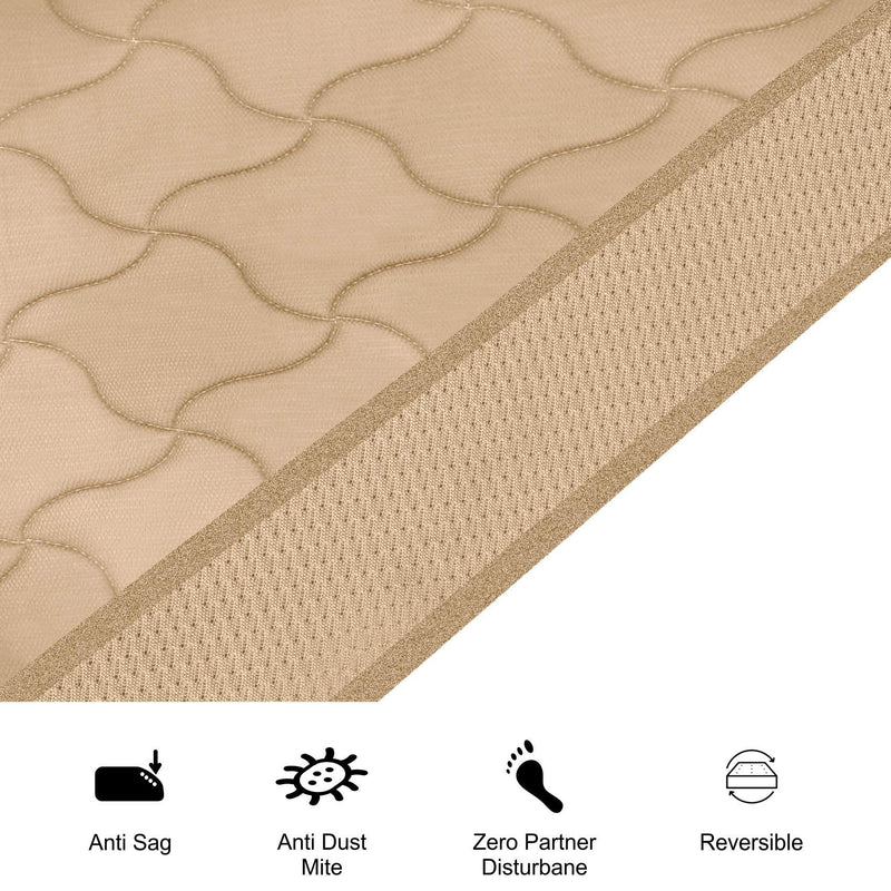 SLEEPSPA BY COIRFIT Orthopedic Comfort Mattress Single Size High Density(HR) Foam Pressure Relieving Brezza Coir Mattress | Back Pain Relief, Durable construction | Improves Sleep Experience - 78X36X4