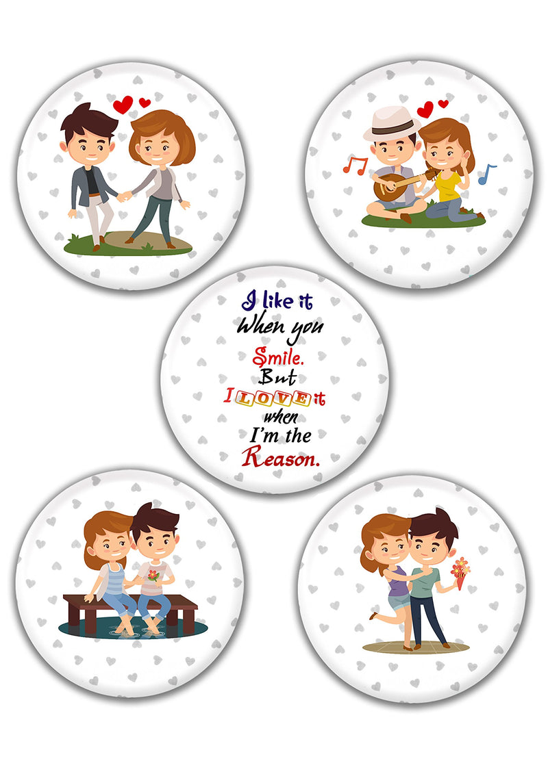 Snapgalaxy Love Fridge magnet - Pack of 5