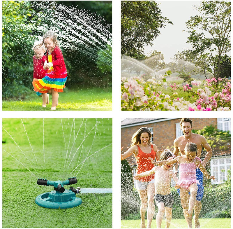 SHANIX IMPEX™ Garden Sprinkler, Adjustable 360 Degree Rotation Lawn Sprinkler, Large Area Coverage, Multipurpose Yard Sprinklers for Plant Irrigation and Kids Playing