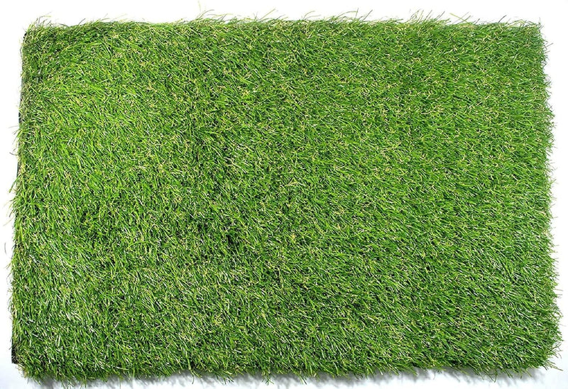 Kuber Industries PVC 45 Mm Artificial Grass Door Mat 24"X 15.2", Green (Grass0107),Standard, Large Rectangle