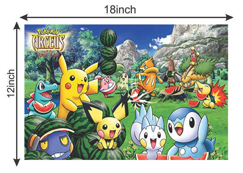 Byteon Pokemon Multicolor Wall Posters 18x12