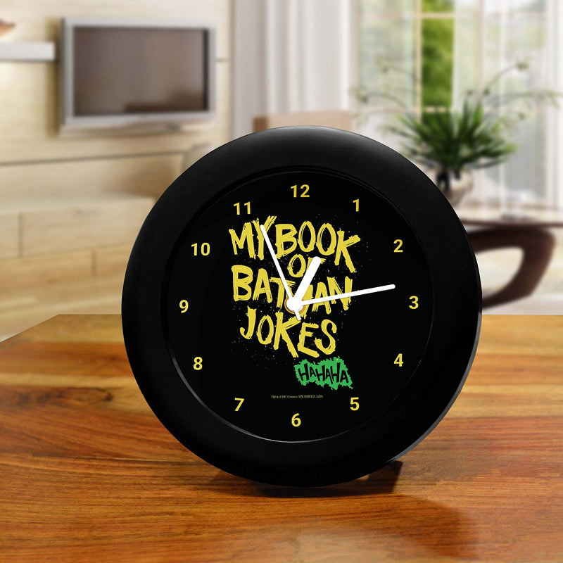 MCSID RAZZ- - DC Comics - My Book of Batman Jokes Table Clock Birthday Gift Official Licensed by Warner Bros,USA (India) Best Valentine's Day Gift