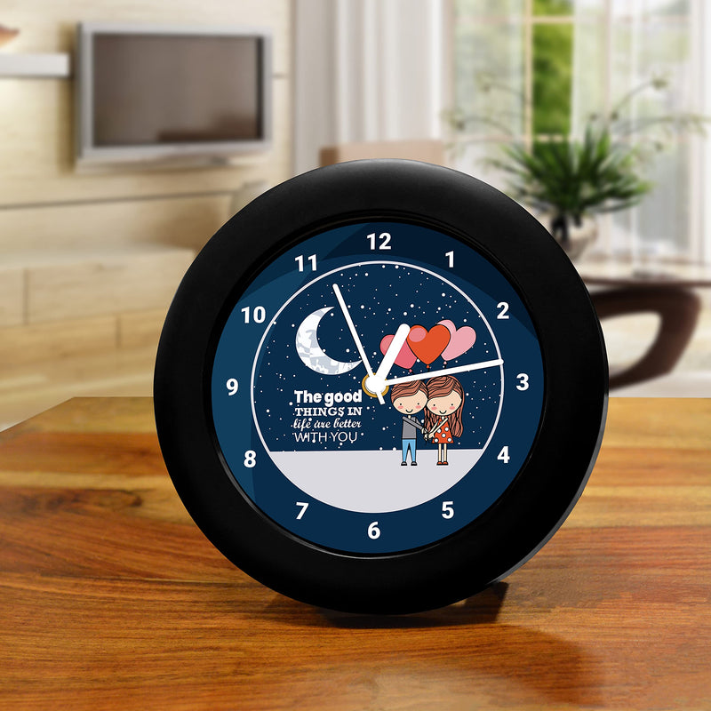 MC SID RAZZ - Good things are better with You - design table clock | Desk Clock for Home and Office