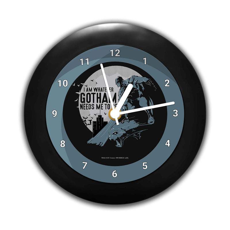 MCSID RAZZ- DC Comics -DC - I Am Whatever Gotham Needs to Be Table Clock Birthday Gift Official Licensed by Warner Bros,USA (India)