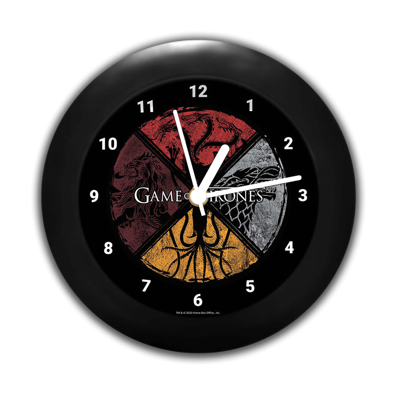 MCSID RAZZ -Game of Thrones-Circular Table Clock Birthday Officially Licensed by HBO (Home Box Office) USA