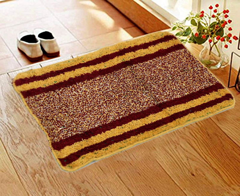 Kuber Industries Cotton Rectangular Door Mat -50X40X1 Cm (Multicolor)