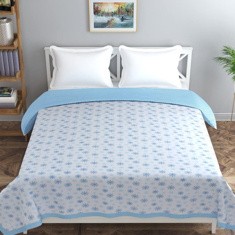 Florida Blue Colour AC Blanket Single Dohar (146 X 220 cm)