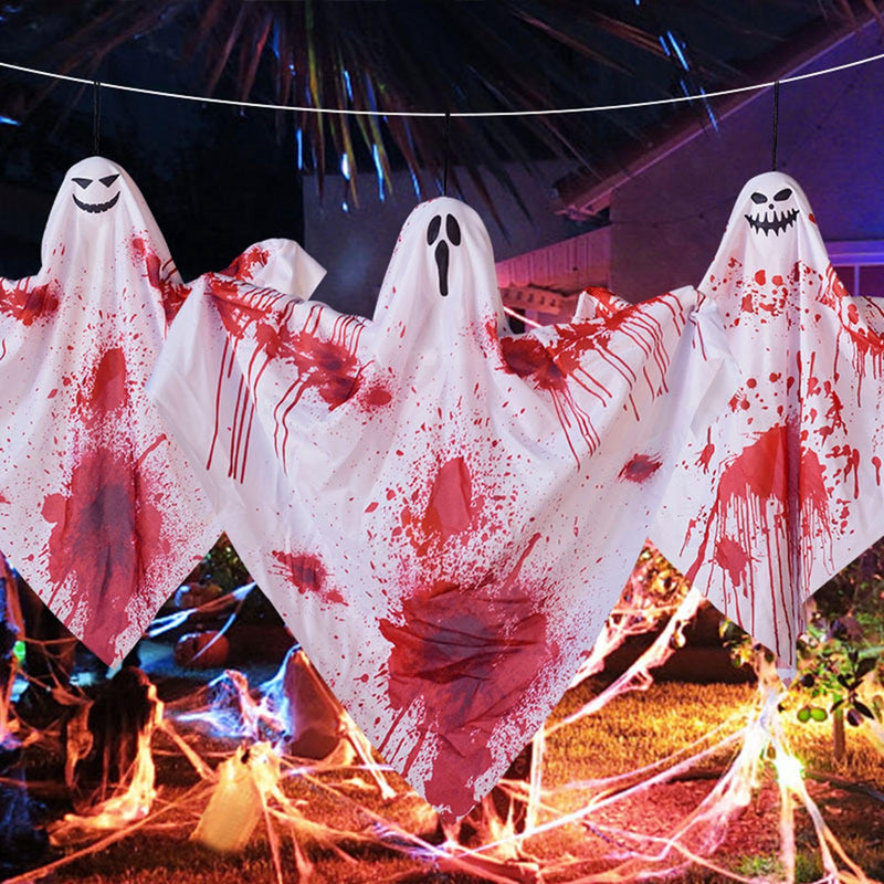 ATORSE® Hanging Ghost Decoration Hanging Pendant for Haunted House Window Front Yard Style B