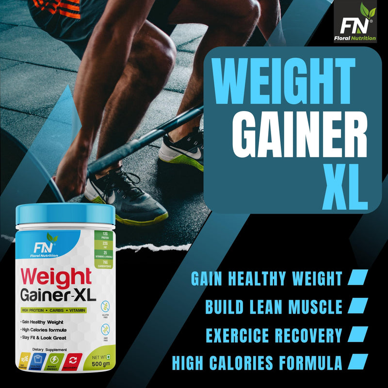 Floral Nutrition Weight Gainer Mass Gainer - 10g Protein, 78g Carbs, High Calories Added Vitamins, Minerals, Good fat, Digesting Weight Gainer Powder for Men & Women 0.5 Kg Rich Chocolate Flavor (10 Servings)