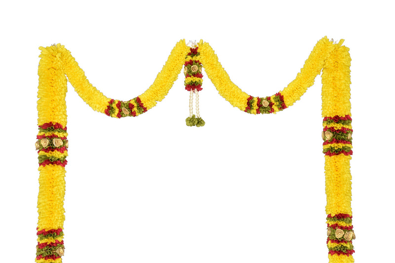 Daedal Crafters- Big Thoma(Lemon Yellow) DC182 Artificial Doorway Flower toran