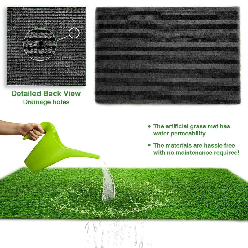 CHETANYA Loomtex High Density Artificial Grass for Balcony, Garden, Artificial Grass Carpet, Grass Mat, Lawn, Floor Mat, Artificial Grass (2 x 8 Feet)