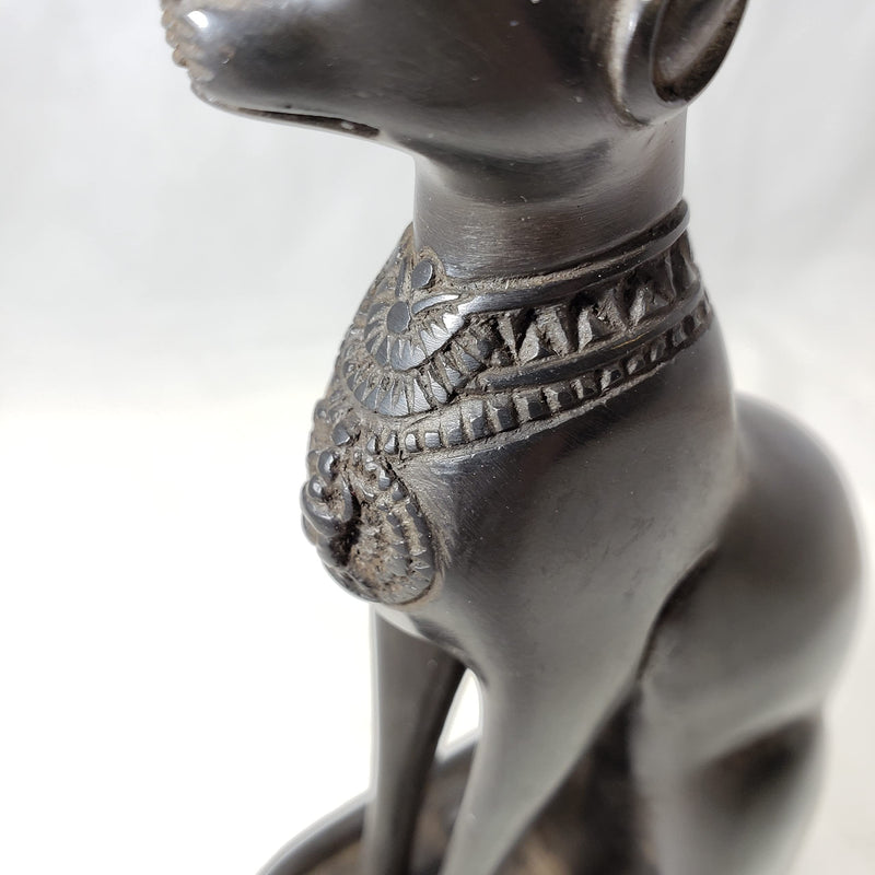 Discoveries Egyptian Imports Bastet Cat Goddess Statue - Black - 5.5" Tall - Made in Egypt